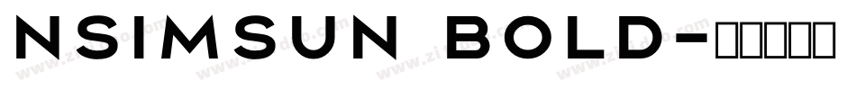 nsimsun bold字体转换
